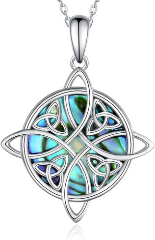 قلادة الساحرة/الساحرة/الوثنية/الويكان 925 من الفضة الاسترليني الخماسي/عقدة الساحرات/قلادة إلهة القمر الثلاثي هدايا مجوهرات للرجال والنساء in Kuwait