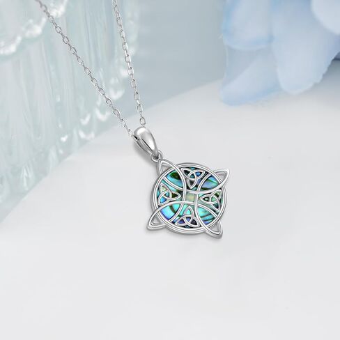 قلادة الساحرة/الساحرة/الوثنية/الويكان 925 من الفضة الاسترليني الخماسي/عقدة الساحرات/قلادة إلهة القمر الثلاثي هدايا مجوهرات للرجال والنساء in Kuwait