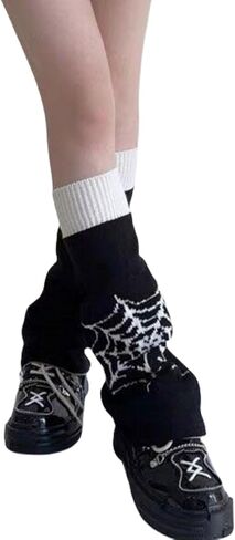 Zando Y2k Leg Warmers for Women Leg Warmers Kawaii Legwarmers Y2k Leg Warmers 80s Halloween Customes Punk Gothic Lolita in Kuwait