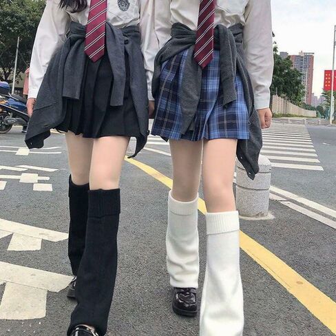 Zando Y2k Leg Warmers for Women Leg Warmers Kawaii Legwarmers Y2k Leg Warmers 80s Halloween Customes Punk Gothic Lolita in Kuwait