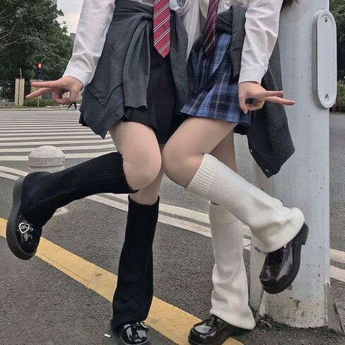 Zando Y2k Leg Warmers for Women Leg Warmers Kawaii Legwarmers Y2k Leg Warmers 80s Halloween Customes Punk Gothic Lolita in Kuwait