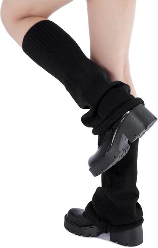 Zando Y2k Leg Warmers for Women Leg Warmers Kawaii Legwarmers Y2k Leg Warmers 80s Halloween Customes Punk Gothic Lolita in Kuwait