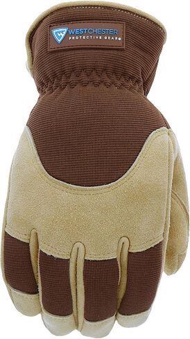 West Chester High Dexterity Slip-On Winter Gloves, Camouflage, Thinsulate Lining, Abrasion Resistant, Men's, Black/Camo, Large, (RE96555-L) in Saudi Arabia