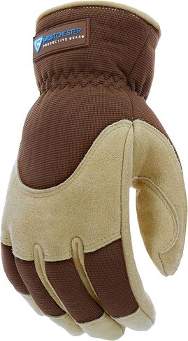 West Chester High Dexterity Slip-On Winter Gloves, Camouflage, Thinsulate Lining, Abrasion Resistant, Men's, Black/Camo, Large, (RE96555-L) in Saudi Arabia