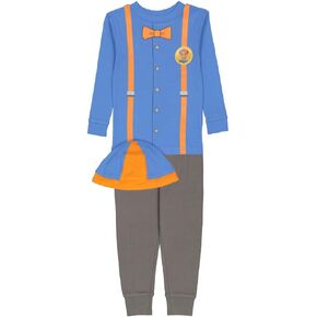 Blippi Boys' 2-Piece Snug-fit Cotton Pajama Set, Soft & Cute for Kids