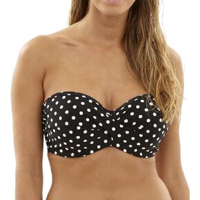 Panache Women's Swim Anya Spot Bra-Sized Bandeau Strapless Swimsuit Bikini Top with Detachable Straps