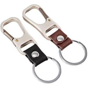 MINDI Genuine Leather Keychain Series for Men and Women: Elegant Key Management