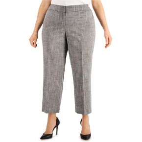 Kasper Women's Cross Dye Linen Slim Pant