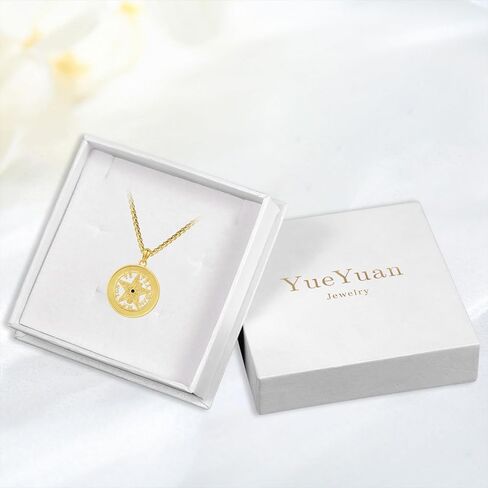 Pentagram Necklace 925 Sterling Silver Tetragrammaton Pendant Protection Star Necklace Amulet Proteccion Jewelry for Men Women (Gold, Black, Silver, Abalone Shell) in Kuwait