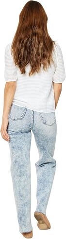 Judy Blue Women's High-Rise Mineral Wash Raw Hem Wide Leg Jeans in Saudi Arabia