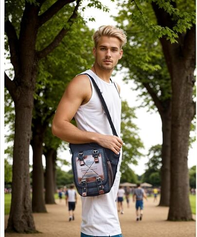 حقيبة Genda 2Archer "Zombie Apocalypse" ذات ساق متدلية لركوب الدراجات وحزام خصر وحزام كروس (كاكي 1) in Kuwait