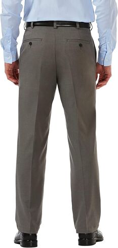 بنطال كاجوال رجالي من HAGGAR Cool 18 Pro بمقاس كلاسيكي ومسطح من الأمام، بمقاسات عادية وكبيرة وطويلة in Kuwait