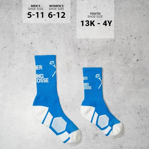 ChalkTalkSPORTS Lacrosse Athletic Mid-Calf Woven Socks | Lax Socks in Saudi Arabia
