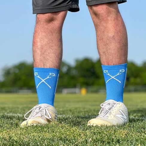 ChalkTalkSPORTS Lacrosse Athletic Mid-Calf Woven Socks | Lax Socks in Saudi Arabia