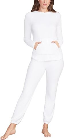بلوفر بغطاء للرأس Cozychic Ultra Lite للسيدات من Barefoot Dreams، سترات خريفية كاجوال للسيدات من البوليستر in Saudi Arabia