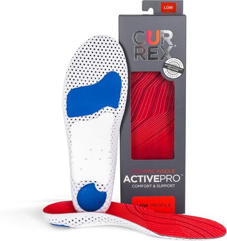 CURREX ActivePro Insoles for Basketball, Volleyball, Dance, Running & Other Sports Shoes – Arch Support Inserts to Help Reduce Fatigue & Ankle & Heel Pain – for Men & Women – High Arch, XXL in Saudi Arabia
