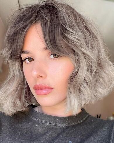 LANOVA Short Curly Orange Wigs with Bangs, Synthetic Hair Wob Haircut, Loose Curly Cosplay Wigs for Cosplay, Halloween Wig, Christmas Wig 10 inch LANOVA-134-10 in Saudi Arabia