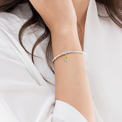 Charms for Bracelet 925 Sterling Silver Italian Horn/Philippines Sun in Kuwait