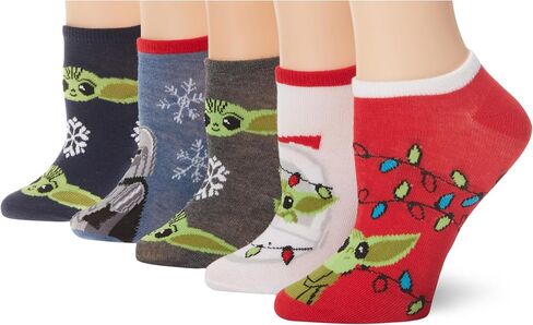 STAR WARS Women's The Mandalorian Holiday 5 Pack No Show Socks in Saudi Arabia