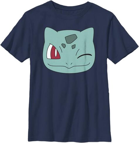 Pokemon Kids Bulbasaur Face Boys Short Sleeve Tee Shirt in Saudi Arabia