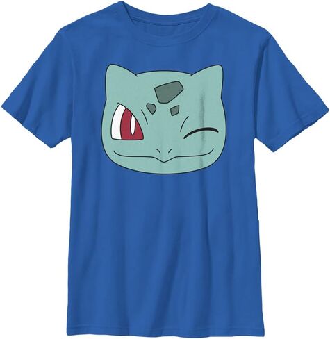 Pokemon Kids Bulbasaur Face Boys Short Sleeve Tee Shirt in Saudi Arabia