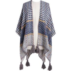 DEMDACO Woven Textured Polyester Stylish Fashion Wrap Kimono