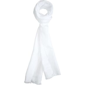 Royal Silk Dashing White Silk Aviator Scarf Pure 100% Silk – 8" x 60"