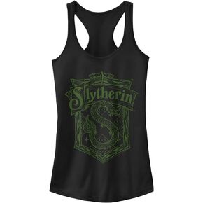 Harry Potter Sorcerer's Stone Slytherin Crest Women's Fast Fashion Racerback Tank Top