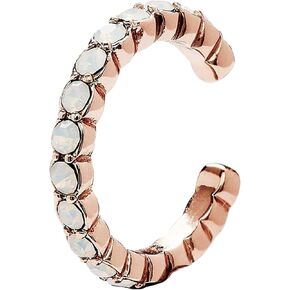 Pura Vida Rose Gold-Plated Delicate Opal Stone Ear Cuff Earring - Glass Stones, Adjustable Ends - 1 Piece