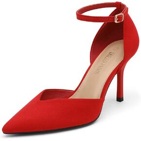 DREAM PAIRS Women’s High Heels Strappy Closed Toe Stiletto Ankle Strap Pointed Toe D'Orsay Heel Dress Wedding Party Pumps Shoes in Saudi Arabia