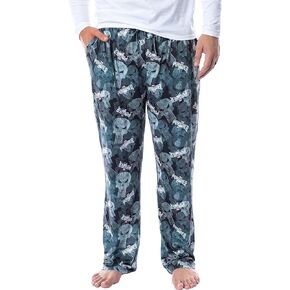 Marvel Mens' The Punisher Skull Icon Tossed Print Sleep Pajama Pants