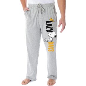سروال بيجامة للنوم من Peanuts Adult Snoopy وWoodstock Lazy Days Character Loungewear