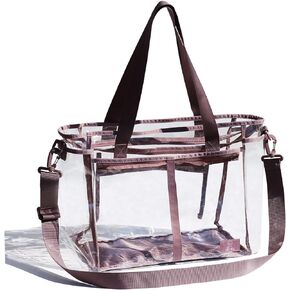 Clear Weekender Bag Overnight Stadium Travel Shoulder Bag Carry-on Duffel Beach Tote Luggage in Kuwait
