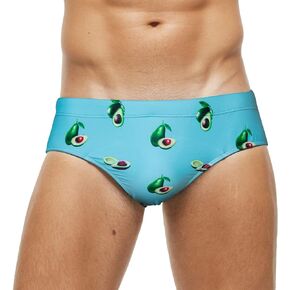 Panegy Mens Quick Dry Swimsuit Bikini Briefs Drawstring Low Rise Swim Bottoms with Removable Pad M-3XL