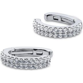 BERRICLE Sterling Silver Cubic Zirconia CZ Fashion Ear Cuffs for Women