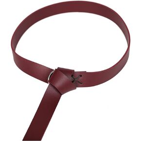 Leather Renaissance Medieval Belt Knight Viking Retro Ring Belt Reenactment Accessory