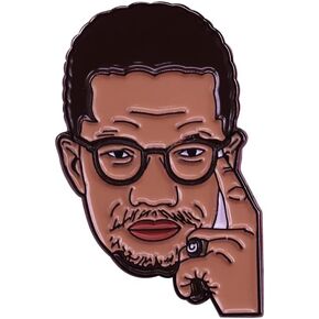 Malcolm X Civil Rights Movement Black History Pride 1.25" Enamel Pin