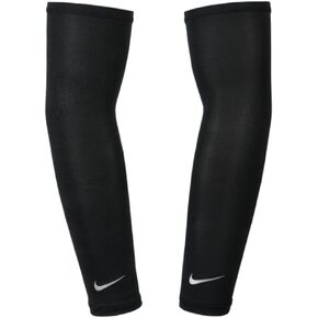 Nike Dri-Fit UV Solar Arm Sleeves - 1 Pair - Unisex - Adult (Black, Adult L/XL)