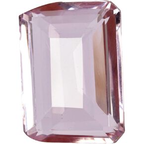 GEMHUB Baby Pink Topaz Emerald Shape Loose Gemstone