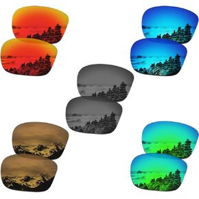 SmartVLT Set of 5 Men's Replacement Lenses for Oakley Sliver OO9262 Sunglass Combo Pack S02