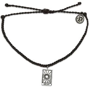 Pura Vida Bracelet Silver Tarot Charm Bracelet - Adjustable Bracelet with Waterproof Band, String Bracelet for Women - Stackable Bracelets for Teen Girls, Handmade Bracelets for Teens in Kuwait