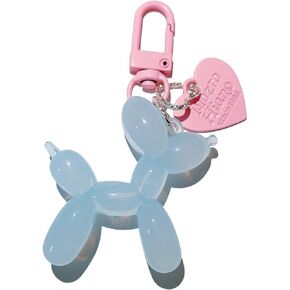 Aimery Jelly Balloon Dog Design Keychain for Women, Cute Light Blue Girls Key Chain, Key Chains Accessories for Car Keys