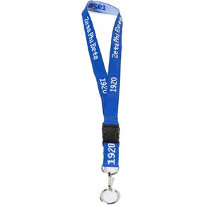 Zeta Phi Beta Sorority New Woven Embroidered Lanyard