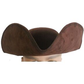 Jacobson Hat Company Brown Tricorne Hat FBA,One Size