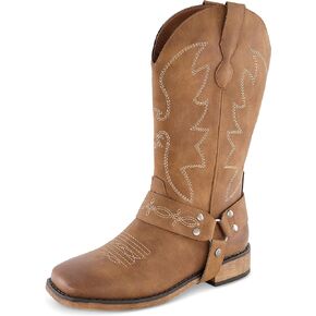 CUSHIONAIRE Women's Mustang Western Boot with +Memory Foam, Wide Widths Available