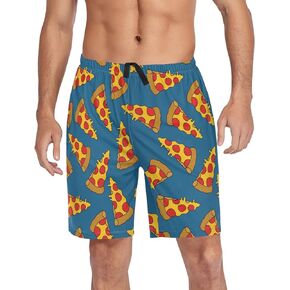 Ollabaky Pajama Shorts Mens Lounge Sleep Shorts Pjs Bottoms Pajama Pants with Pocket