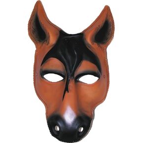 Mardi Gras Horse Elegant Venetian Plastic Animal Face Mask Masquerade Accessory