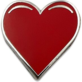 Heart Enamel Lapel Pin - Friend Love Cute Brooch Badge