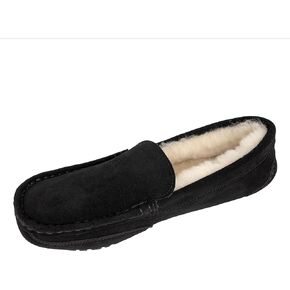 Clarks Shearling Moccasin House Slippers for Men - Indoor/Outdoor Gift for Him
