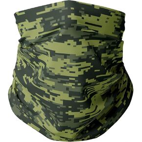 FlexFiber Neck Gaiter, Breathable Face Mask for Men and Women, Lightweight Face Covering, Digital Camo Print Colors